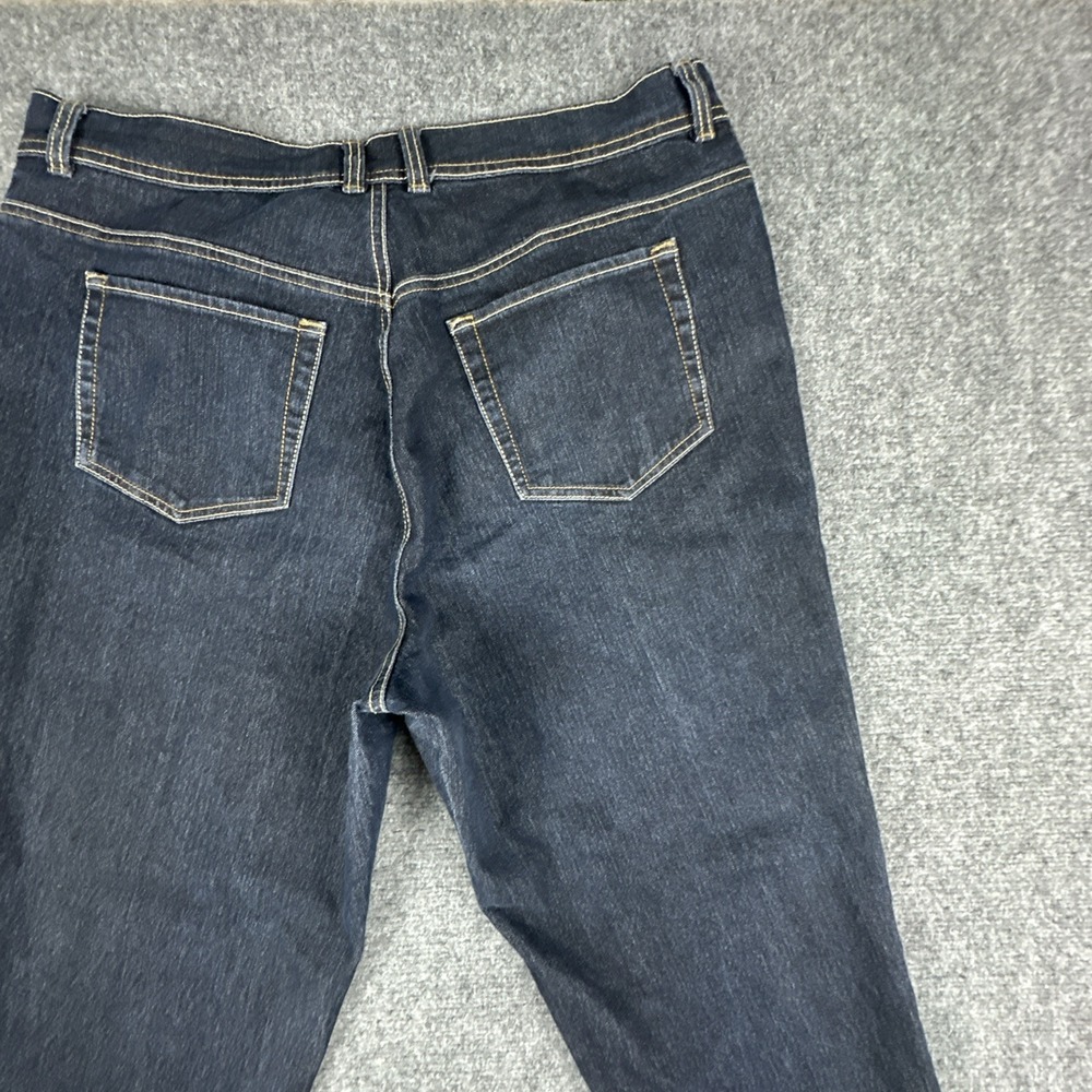 Gloria Vanderbilt Amanda Straight Leg Womens Size 16W Dark Wash Blue Denim Jeans - Picture 11 of 16